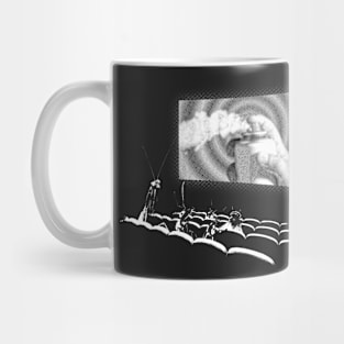 IT CAME FROM UNDER THE FRIDGE! (no text) Mug